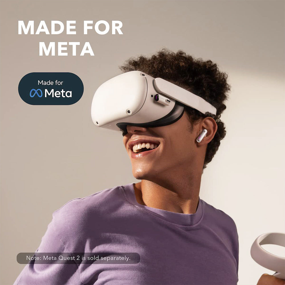 Anker Soundcore VR P10 TWS Gaming Earbuds, Compatible with Meta Quest 2, Steam Deck, PS4, PS5, PC, Switch - White