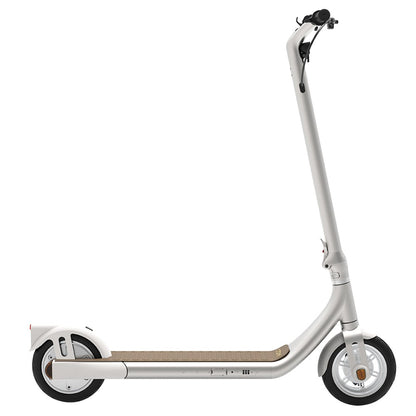 Atomi Alpha Electric Scooter 9 Inch Tires 350W Motor (Peak 650W) 36V 10Ah Battery for 25 Miles Range 25Km/h Max Speed 120KG Max Load Support App Control - White