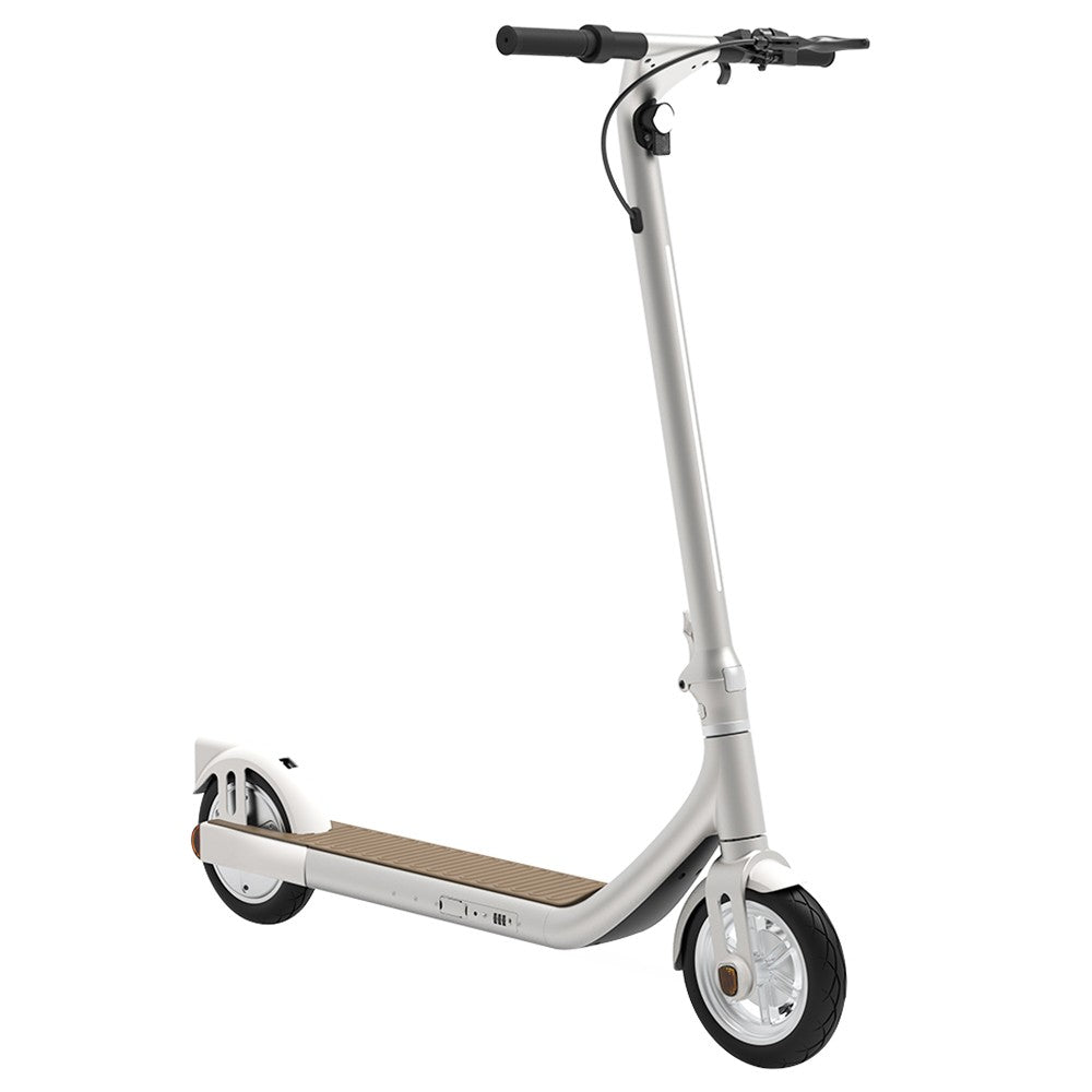 Atomi Alpha Electric Scooter 9 Inch Tires 350W Motor (Peak 650W) 36V 10Ah Battery for 25 Miles Range 25Km/h Max Speed 120KG Max Load Support App Control - White