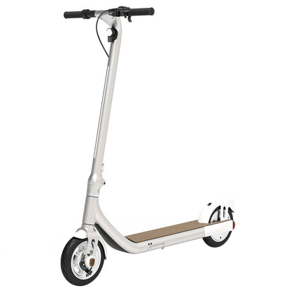 Atomi Alpha Electric Scooter 9 Inch Tires 350W Motor (Peak 650W) 36V 10Ah Battery for 25 Miles Range 25Km/h Max Speed 120KG Max Load Support App Control - White