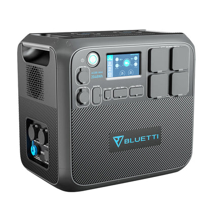 BLUETTI AC200MAX 2200W Portable Power Station, 2048Wh LiFePO4 Battery Solar Generator, with 4 2200W AC Sockets (4800W Peak), Expandable to 8192Wh, Pure Sine Wave, 30A RV Output, Power Storage Emergency Generator for Outdoor, App Control - EU Plug