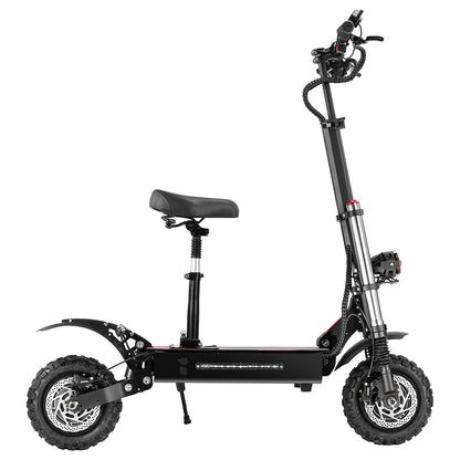 BOYUEDA S3-11 Electric Scooter, 3000W*2 Motor 85km/h Max Speed, 2280Wh Battery up to 120km Range, 11-inch Sawtooth Vaccum Off-road Tire,  Dual Hydraulic Disc Brakes, Hydraulic damping, 45° Climbing LCD Display All-round Lighting and turn signal