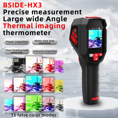 BSIDE HX3 Infrared Thermal Imaging Camera, 2.4-inch TFT LCD, 240 x 240 Resolution, -20°C to 550°C Tempearture Range, for Home Inspection HVAC Electrical