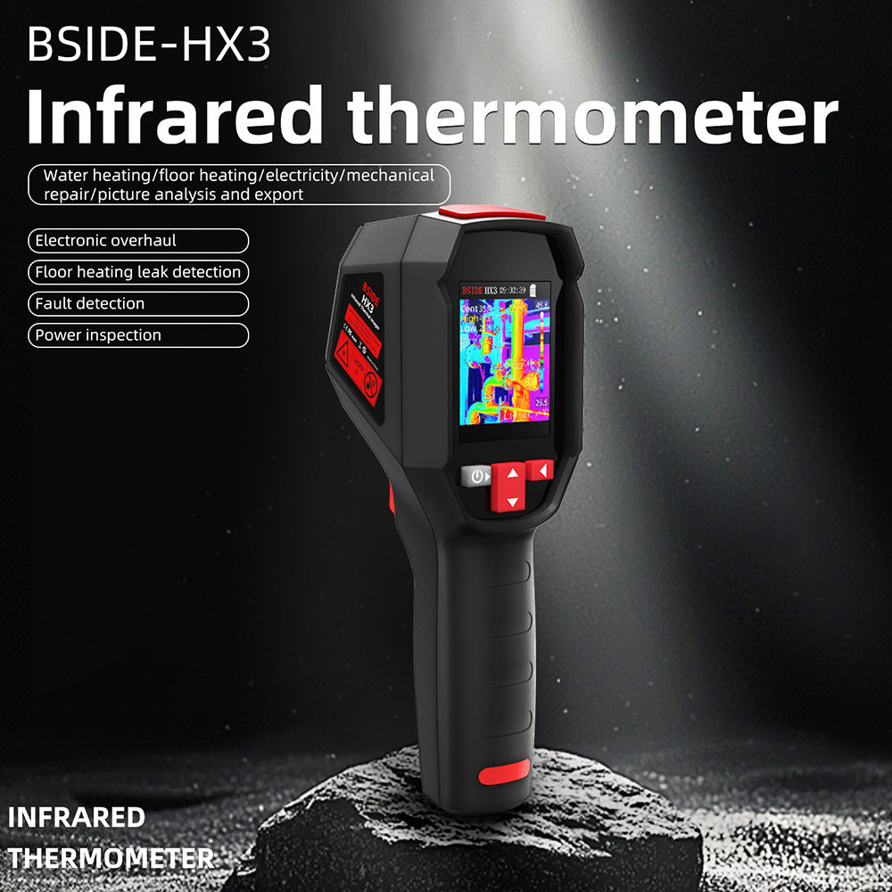 BSIDE HX3 Infrared Thermal Imaging Camera, 2.4-inch TFT LCD, 240 x 240 Resolution, -20°C to 550°C Tempearture Range, for Home Inspection HVAC Electrical
