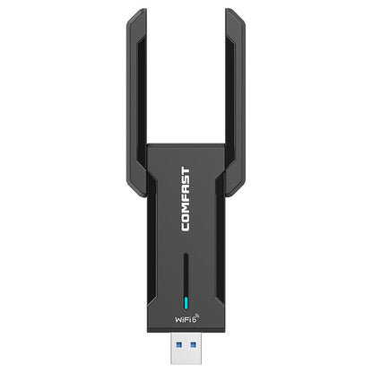 COMFAST CF-972AX WiFi 6 Adapter Gaming Wireless Adapter, Triple Band 5374Mbps USB 3.0  Free Driver Plug and Play WiFi Dongle, Supports AP Mode