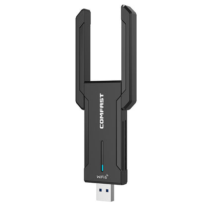 COMFAST CF-972AX WiFi 6 Adapter Gaming Wireless Adapter, Triple Band 5374Mbps USB 3.0  Free Driver Plug and Play WiFi Dongle, Supports AP Mode