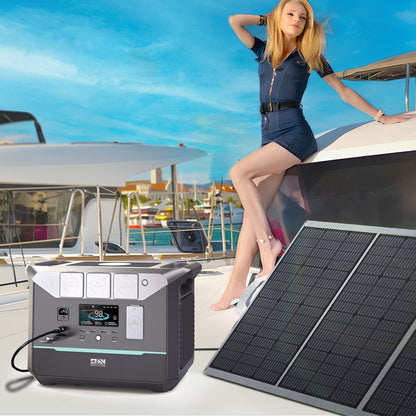 DaranEner NEO1500Pro Portable Power Station, 1382Wh LiFePO4 Battery Solar Generator, 1800W AC Output, Charge to 80% in 1 Hour, 14 Ports, for Outdoors Camping, Travel, RV, Home Emergency