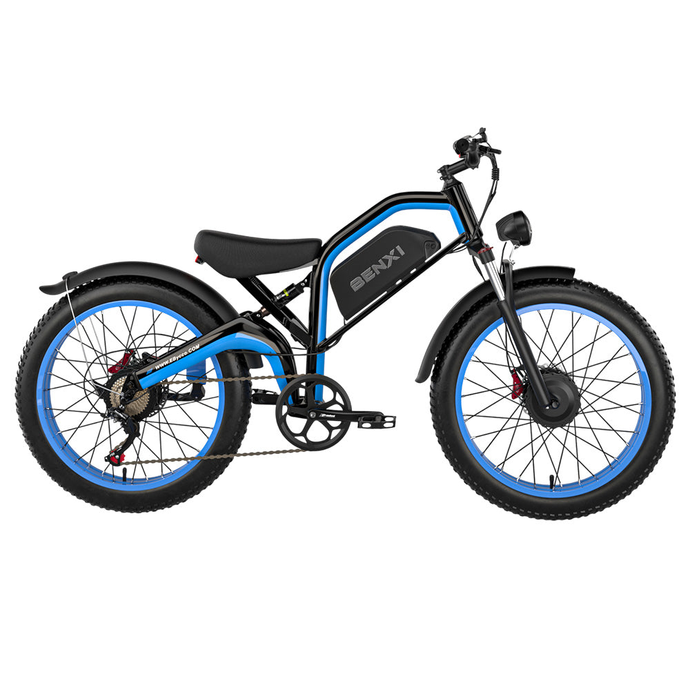 E·Bycco EB9 Electric Bike, 2*1000W Motor, 52V 23AH Battery, 26*4.0 inch Fat Tires, 55km/h Max Speed, 130km Max Range, Hydraulic Disc Brakes, Full Suspension, Shimano 7-speed, LCD Display