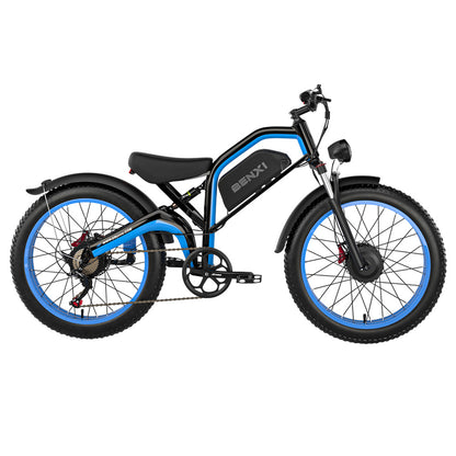 E·Bycco EB9 Electric Bike, 2*1000W Motor, 52V 23AH Battery, 26*4.0 inch Fat Tires, 55km/h Max Speed, 130km Max Range, Hydraulic Disc Brakes, Full Suspension, Shimano 7-speed, LCD Display