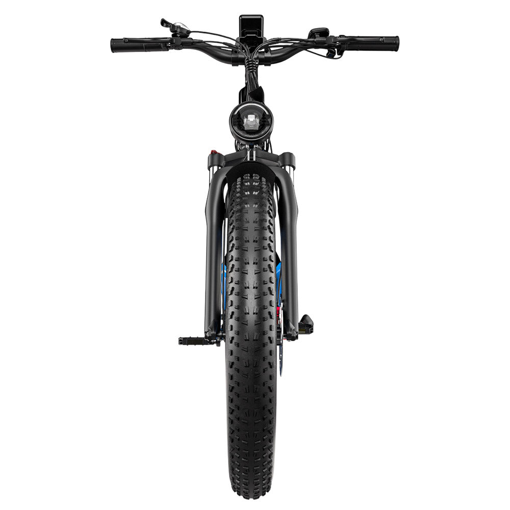 E·Bycco EB9 Electric Bike, 2*1000W Motor, 52V 23AH Battery, 26*4.0 inch Fat Tires, 55km/h Max Speed, 130km Max Range, Hydraulic Disc Brakes, Full Suspension, Shimano 7-speed, LCD Display