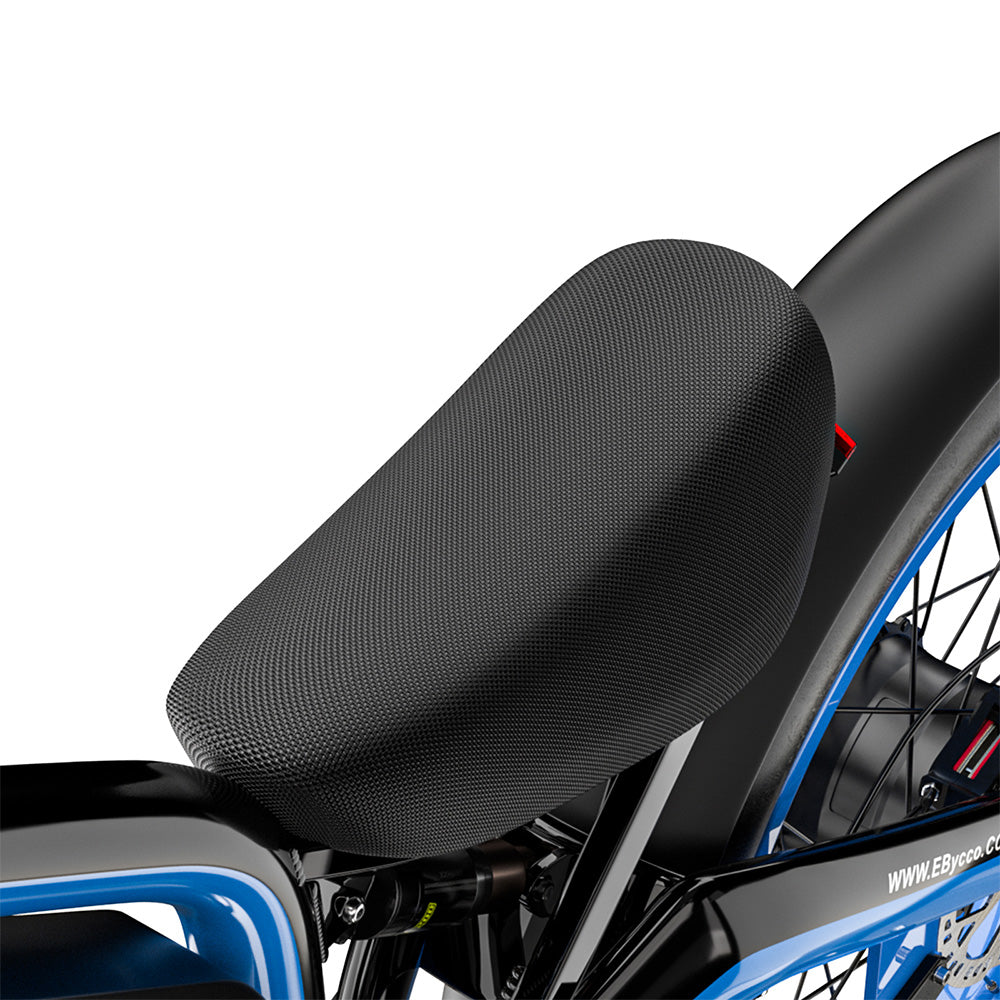 E·Bycco EB9 Electric Bike, 2*1000W Motor, 52V 23AH Battery, 26*4.0 inch Fat Tires, 55km/h Max Speed, 130km Max Range, Hydraulic Disc Brakes, Full Suspension, Shimano 7-speed, LCD Display