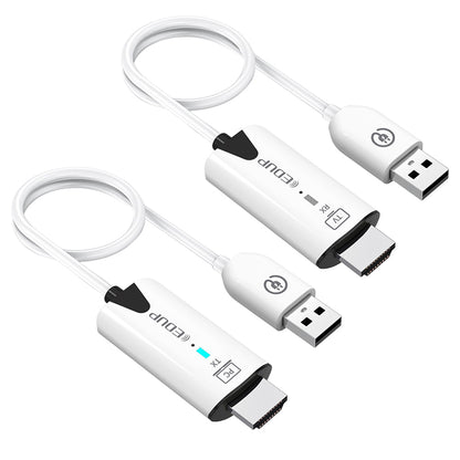 EDUP EH-WD9906 Wireless HDMI Transmitter and Receiver, Plug &amp; Play, Screen Mirror &amp; Extend, 98ft Transmission, 1RX to 8TXs