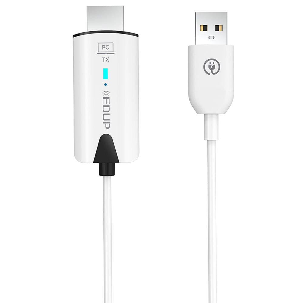 EDUP EH-WD9906 Wireless HDMI Transmitter and Receiver, Plug &amp; Play, Screen Mirror &amp; Extend, 98ft Transmission, 1RX to 8TXs