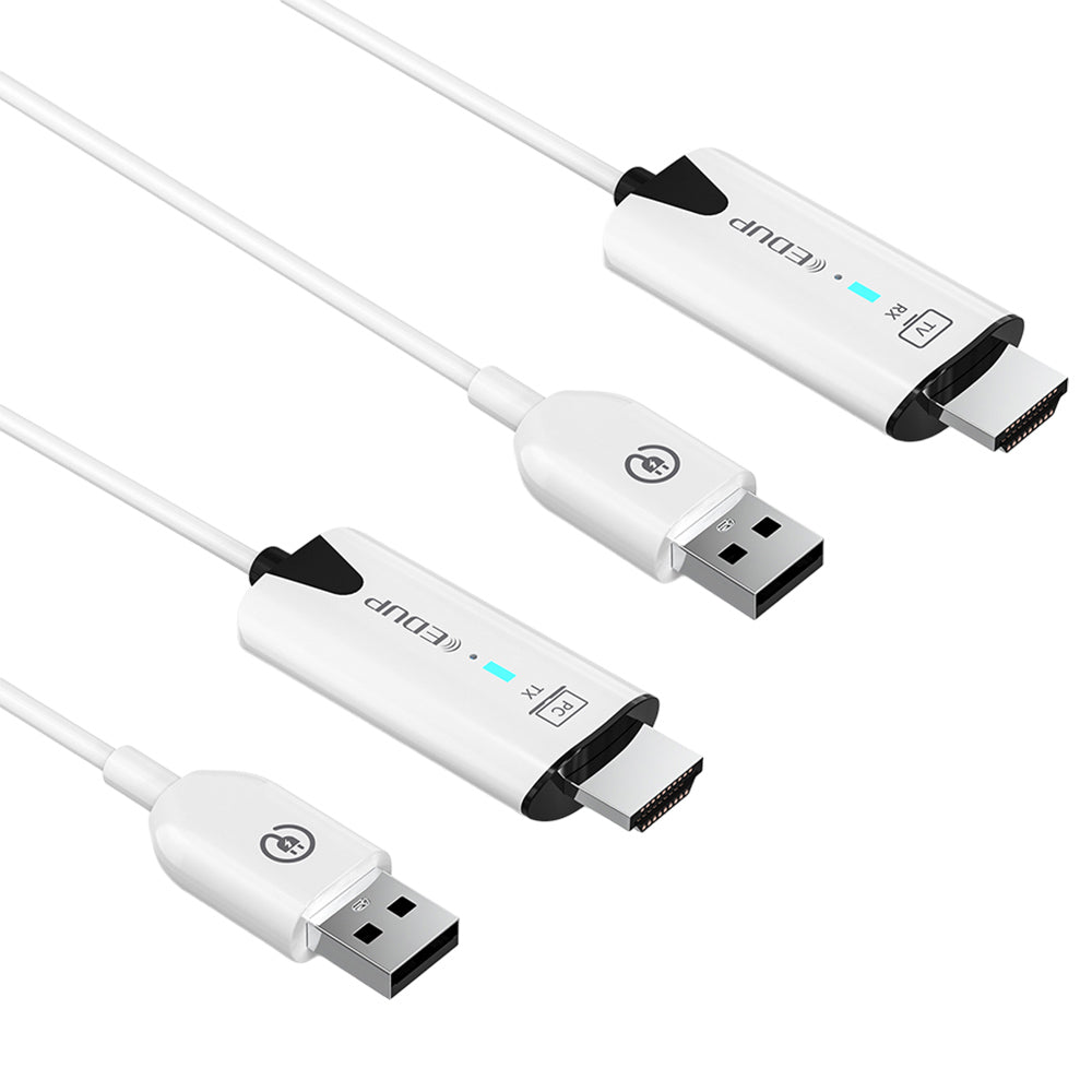 EDUP EH-WD9906 Wireless HDMI Transmitter and Receiver, Plug &amp; Play, Screen Mirror &amp; Extend, 98ft Transmission, 1RX to 8TXs