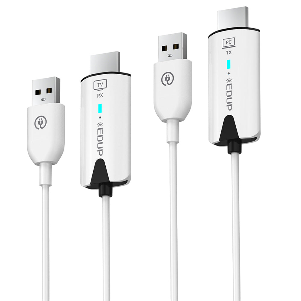 EDUP EH-WD9906 Wireless HDMI Transmitter and Receiver, Plug &amp; Play, Screen Mirror &amp; Extend, 98ft Transmission, 1RX to 8TXs