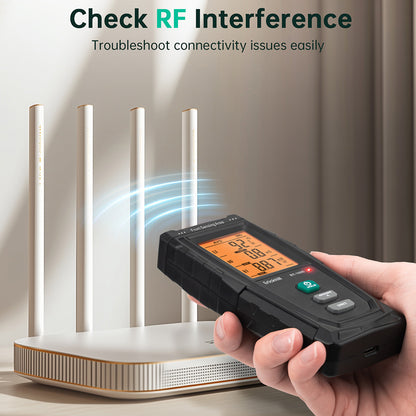 ERICKHILL RT-100S 3 in 1 EMF Detector, Rechargeable Digital Electromagnetic Field Radiation Detector, for Home EMF Inspections, Ghost Hunting