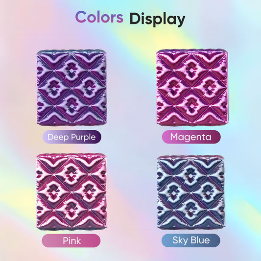 ERYONE High Speed Four-color Silk PLA Filament, 1kg - Cold Flame Nocturnal (Dark Purple &amp; Magenta &amp; Pink &amp; Sky Blue)