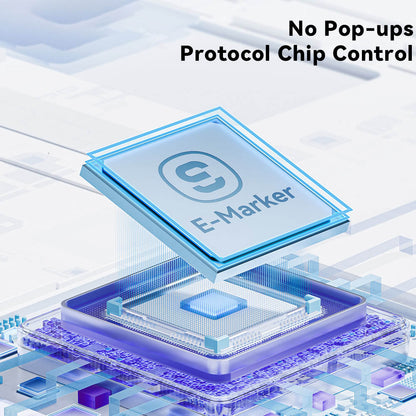 ESSAGER 100W 5A Type-C to Type-C Charging Cable, USB2.0 480Mbps, Magnetic Adsorption, Flexible Adjustment, E-Marker Chip, 1m