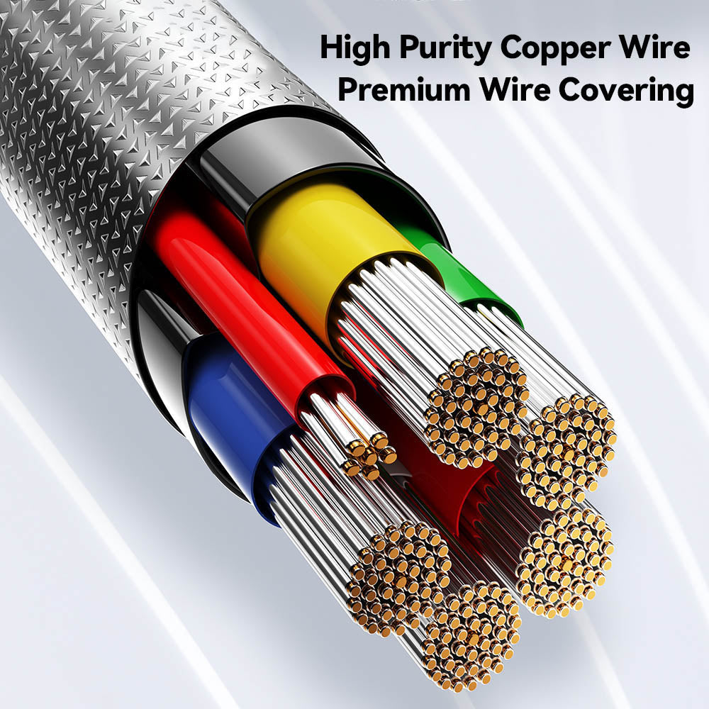 ESSAGER 240W 5A Type-C to Type-C Charging Cable, USB2.0 480Mbps, Magnetic Adsorption, Flexible Adjustment, E-Marker Chip, 1m