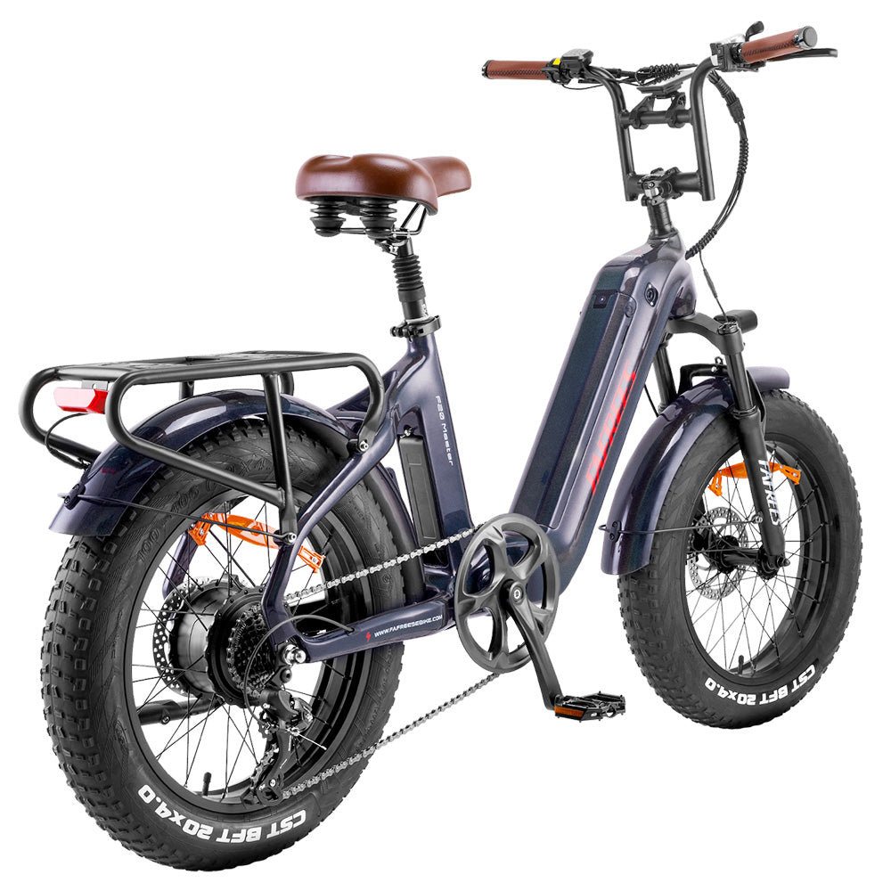 Fafrees F20 Master E-bike 20*4.0 inch Air Tire 500W Rear Drive 25km/h Max Speed 48V 22.5Ah Samsung Battery 140-160km Range Hydraulic Disc Brakes Carbon Fiber Frame - Aurora Grey