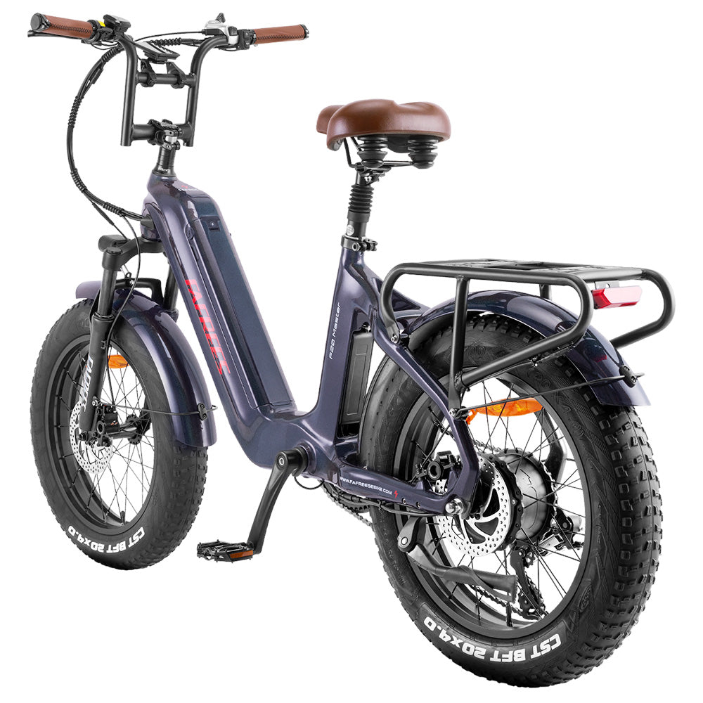 Fafrees F20 Master E-bike 20*4.0 inch Air Tire 500W Rear Drive 25km/h Max Speed 48V 22.5Ah Samsung Battery 140-160km Range Hydraulic Disc Brakes Carbon Fiber Frame - Aurora Grey
