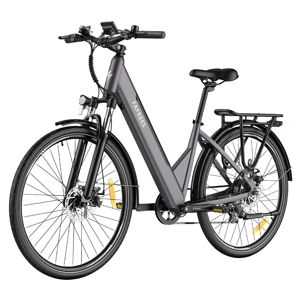 Fafrees F28 Pro 27.5'' Step-through City E-Bike 25Km/h 250W Motor 36V14.5Ah Embedded Removable Battery Shimano 7-Speed Gear - Black