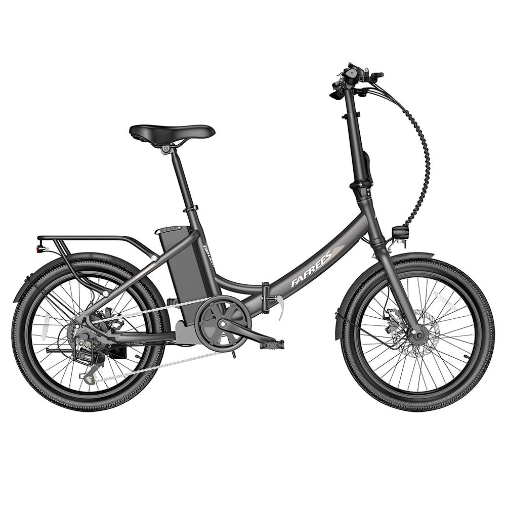 Fafrees F20 Light Folding City E-bike 20*1.95 Inch Tire 36V 250W Motor 25Km/h Max Speed 14.5Ah Battery Shimano 7-Speed Gear IPX4 Waterproof - Black