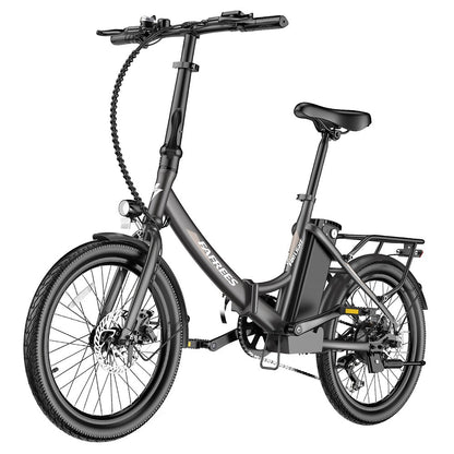Fafrees F20 Light Folding City E-bike 20*1.95 Inch Tire 36V 250W Motor 25Km/h Max Speed 14.5Ah Battery Shimano 7-Speed Gear IPX4 Waterproof - Black