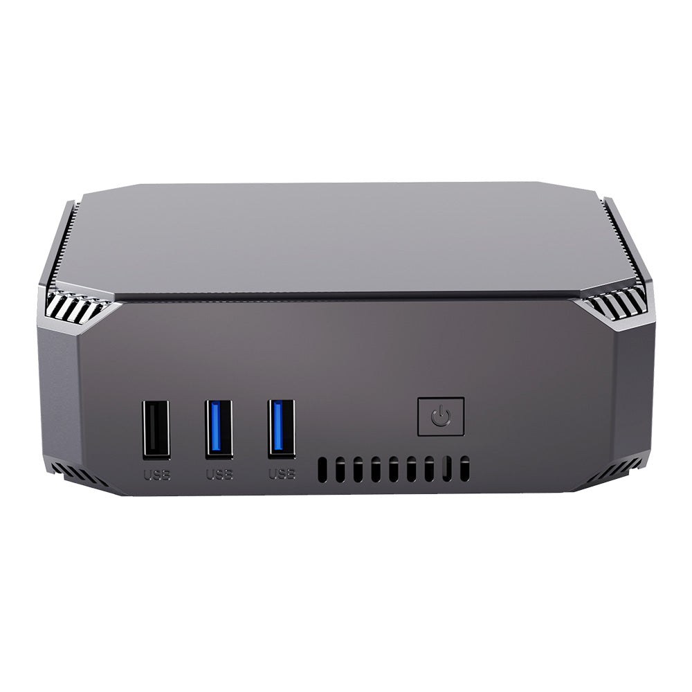 FIREBAT AK2 Mini PC, Intel N100 4 Cores Max 3.4GHz, 16GB RAM 512GB SSD, 2*HDMI 2.0 4K 60Hz Dual Screen Display, WiFi 5 Bluetooth 4.2, 2*USB 3.2 2*USB 2.0 1*LAN 1*Audio, Cooling Fan - EU Plug