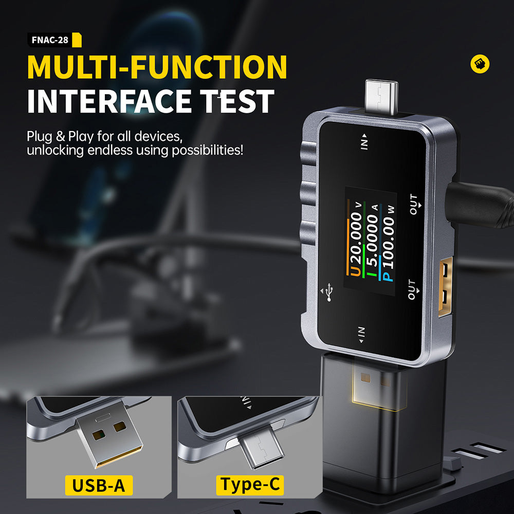 FNIRSI FNAC-28 2in1 Type-C USB Tester