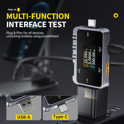 FNIRSI FNAC-28 2in1 Type-C USB Tester