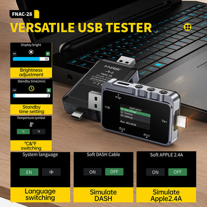 FNIRSI FNAC-28 2in1 Type-C USB Tester