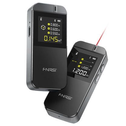 FNIRSI IR40 Smart Laser Rangefinder, Digital Distance Meter, 40M Measurement Range, 360-Degree Gravity Sensor, App Connection, 400mAh Battery - Grey