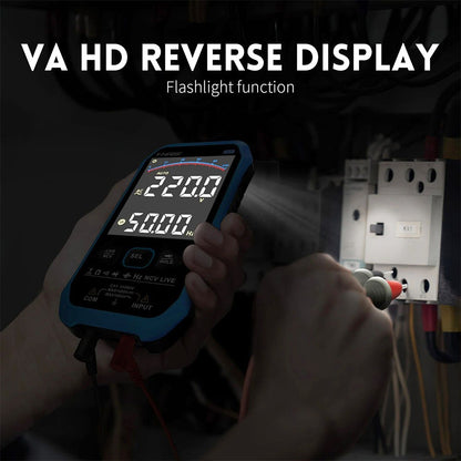 FNIRSI S1 Handheld Digital Multimeter, 9999 Counts, AC/DC Voltage Tester, Auto Range, NCV Measures, 1000mAh Rechargeable Battery, Flashlight Function