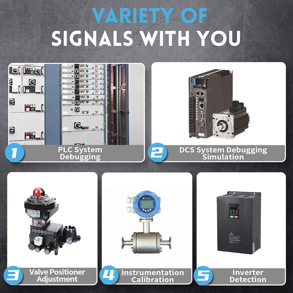 FNIRSI SG-003A Multifunctional Signal Generator, 0-24mA Current, 0-24V Voltage, Adjustable Analog Simulator, Preset Value, Real-Time Curve, Programming Output