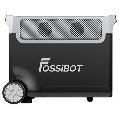 FOSSiBOT F3600 Portable Power Station, 3840Wh LiFePO4 Solar Generator, 3300W AC Output, 2000W Max Solar Charge, Fully Recharge in 1.8 Hours, 15 Output Ports, LCD Screen, Removable Flashlight Torch, 3W LED Light, with Rolling Wheels