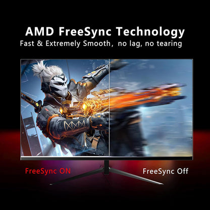 FYHXele FY27QHM2 27-inch Monitor, 2560*1440 QHD 16:9 IPS Screen, 170Hz Refresh Rate, 1ms GTG Response Time, 100% sRGB, 1000:1 Contrast, FreeSync, 1*DP 1.4, 2*HDMI 2.0, 1*USB 2.0, 1*Audio, Tilt Adjustment &amp; VESA Mount
