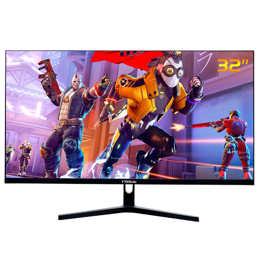 FYHXele FY32QH 32-inch Monitor, 2560*1440 WQHD 16:9 IPS Screen, 165Hz Refresh Rate, 1ms (MPRT) Response Time, 100% sRGB, 3000:1 Contrast, FreeSync &amp; G-Sync Compatible, HDR 400, Low Blue Light, 2*DP1.4, 2*HDMI 2.1, 1*Audio