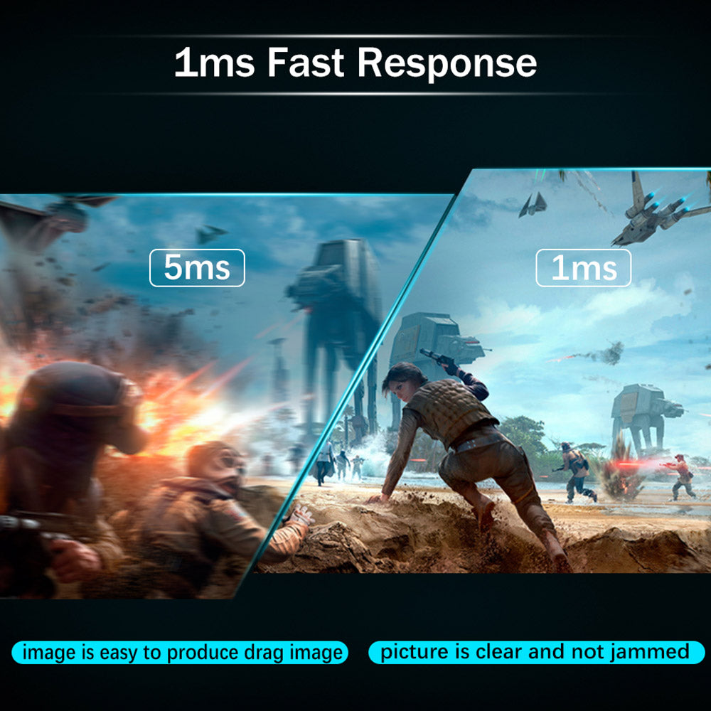 FYHXele FY32QH 32-inch Monitor, 2560*1440 WQHD 16:9 IPS Screen, 165Hz Refresh Rate, 1ms (MPRT) Response Time, 100% sRGB, 3000:1 Contrast, FreeSync &amp; G-Sync Compatible, HDR 400, Low Blue Light, 2*DP1.4, 2*HDMI 2.1, 1*Audio