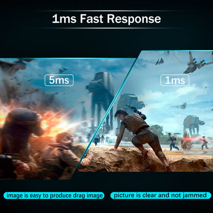 FYHXele FY32QH 32-inch Monitor, 2560*1440 WQHD 16:9 IPS Screen, 165Hz Refresh Rate, 1ms (MPRT) Response Time, 100% sRGB, 3000:1 Contrast, FreeSync &amp; G-Sync Compatible, HDR 400, Low Blue Light, 2*DP1.4, 2*HDMI 2.1, 1*Audio