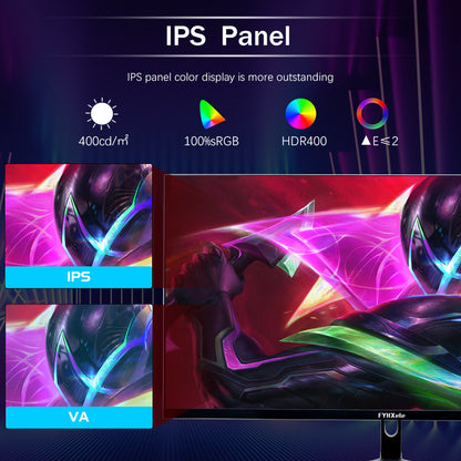 FYHXele FY32QH 32-inch Monitor, 2560*1440 WQHD 16:9 IPS Screen, 165Hz Refresh Rate, 1ms (MPRT) Response Time, 100% sRGB, 3000:1 Contrast, FreeSync &amp; G-Sync Compatible, HDR 400, Low Blue Light, 2*DP1.4, 2*HDMI 2.1, 1*Audio