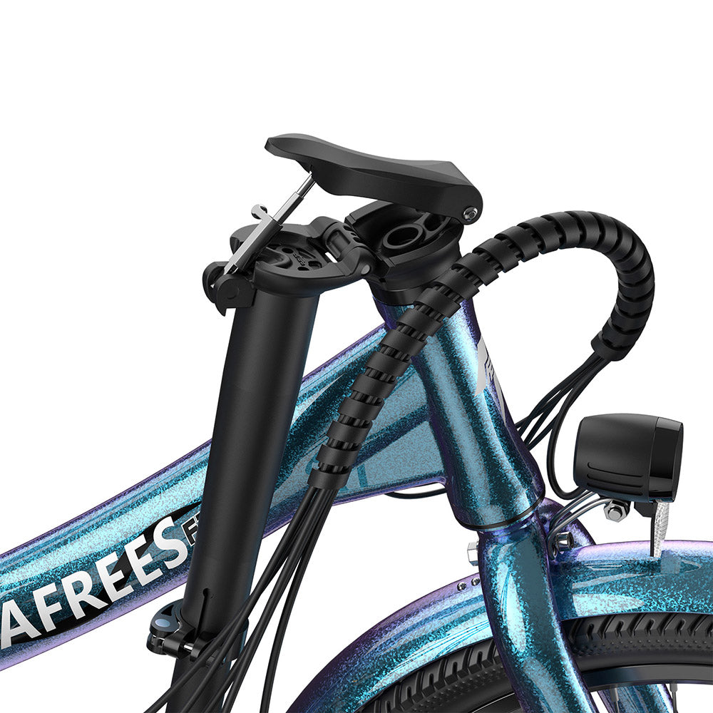 Fafrees F20 Lasting Electric Bike, 250W Motor, 36V 18.2Ah Battery, 20*1.95" Tires, 25km/h Max Speed, 120km Max Range, Mechanical Disc Brakes, SHIMANO 7 Speed - Radiant Teal