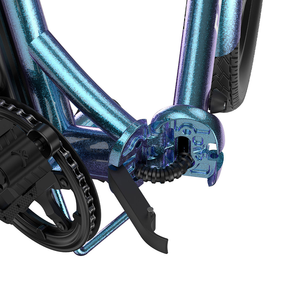 Fafrees F20 Lasting Electric Bike, 250W Motor, 36V 18.2Ah Battery, 20*1.95" Tires, 25km/h Max Speed, 120km Max Range, Mechanical Disc Brakes, SHIMANO 7 Speed - Radiant Teal