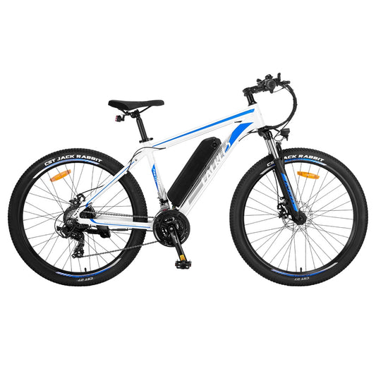 Fafrees F28 MT Mountain Electric Bike 27.5*2.25 inch Tire 250W Motor 36V 14.5Ah Battery 25km/h Speed 110km Max Range SHIMANO 21-Speed Gear Mechanical Disc Brakes - Blue