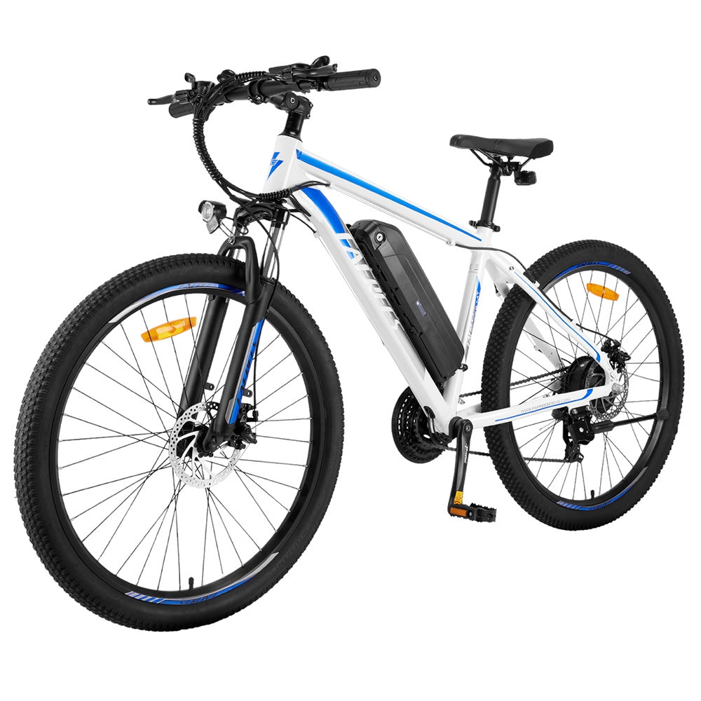 Fafrees F28 MT Mountain Electric Bike 27.5*2.25 inch Tire 250W Motor 36V 14.5Ah Battery 25km/h Speed 110km Max Range SHIMANO 21-Speed Gear Mechanical Disc Brakes - Blue