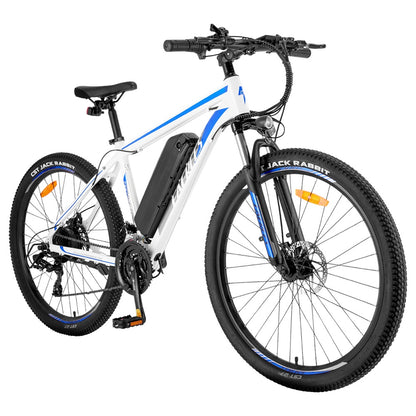 Fafrees F28 MT Mountain Electric Bike 27.5*2.25 inch Tire 250W Motor 36V 14.5Ah Battery 25km/h Speed 110km Max Range SHIMANO 21-Speed Gear Mechanical Disc Brakes - Blue