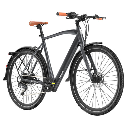 Fafrees F700M Electric Bike, 250W Motor, 36V 10Ah Battery, 700*42C Tires, 25km/h Max Speed, 100km Max Range, Hydraulic Disc Brakes, Torque Sensor, SHIMANO CUES 9-speed - Black