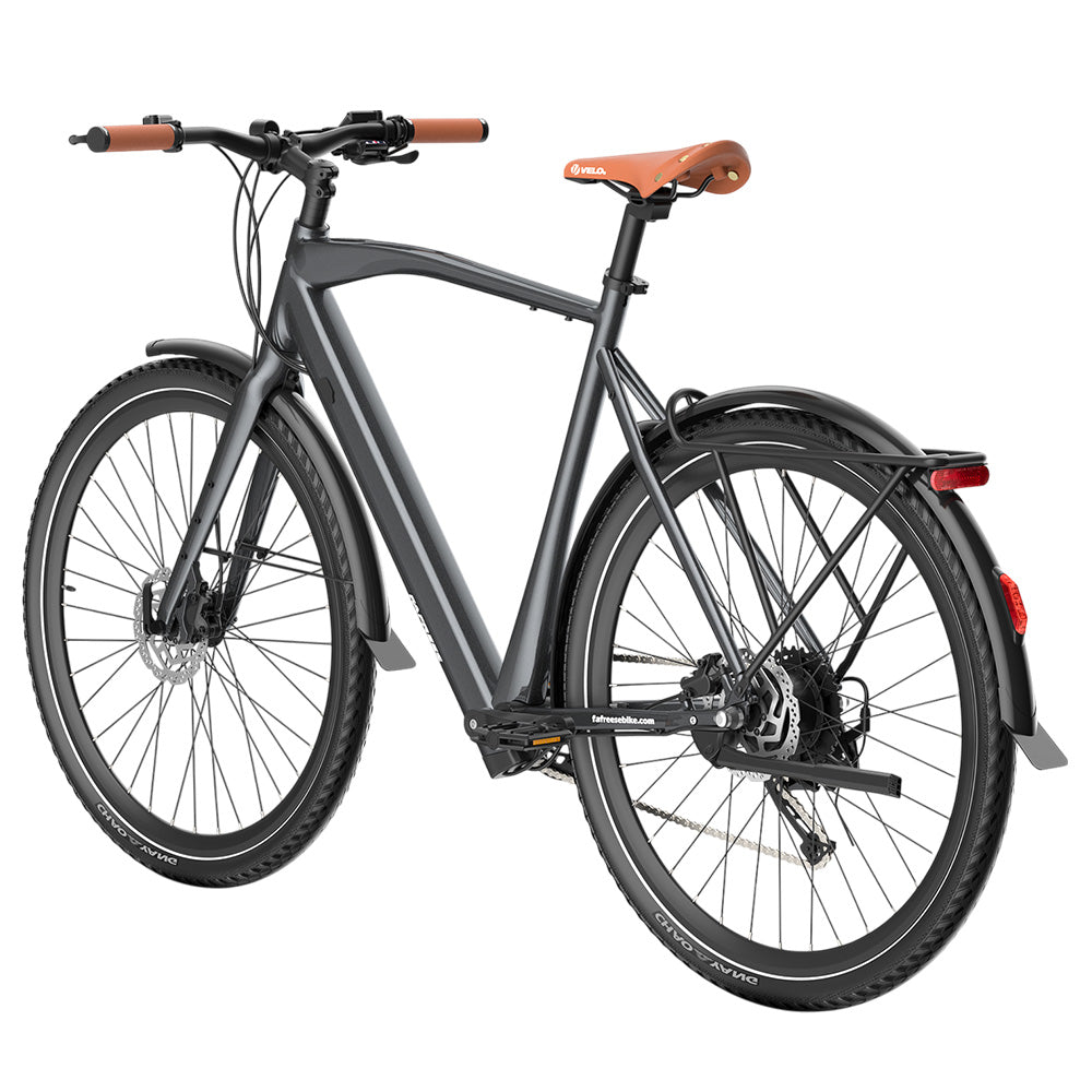 Fafrees F700M Electric Bike, 250W Motor, 36V 10Ah Battery, 700*42C Tires, 25km/h Max Speed, 100km Max Range, Hydraulic Disc Brakes, Torque Sensor, SHIMANO CUES 9-speed - Black