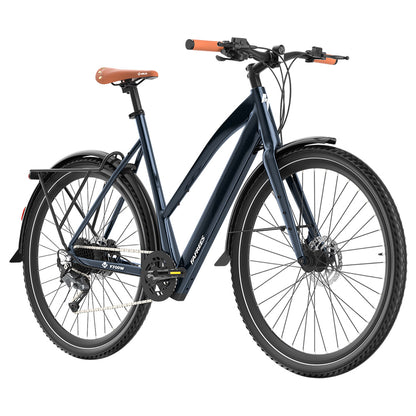 Fafrees F700W Electric Bike, 250W Motor, 36V 10Ah Battery, 700*42C Tires, 25km/h Max Speed, 100km Max Range, Hydraulic Disc Brakes, Torque Sensor, SHIMANO CUES 9-speed - Blue