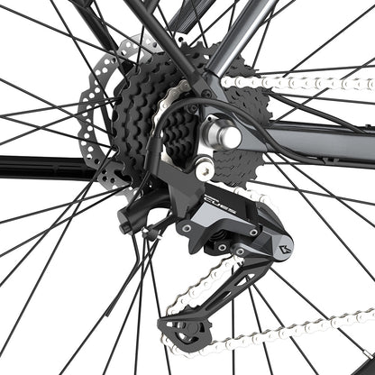 Fafrees F700W Electric Bike, 250W Motor, 36V 10Ah Battery, 700*42C Tires, 25km/h Max Speed, 100km Max Range, Hydraulic Disc Brakes, Torque Sensor, SHIMANO CUES 9-speed - Blue